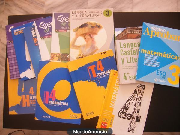 LIBROS DE 4º Eso A MUY BUEN PRECIO