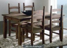 Mesa comedor extensible y sillas nuevo de fabrica