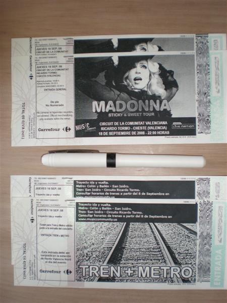 Entradas Concierto Madonna Sevilla Preferente Valencia Tren Metro