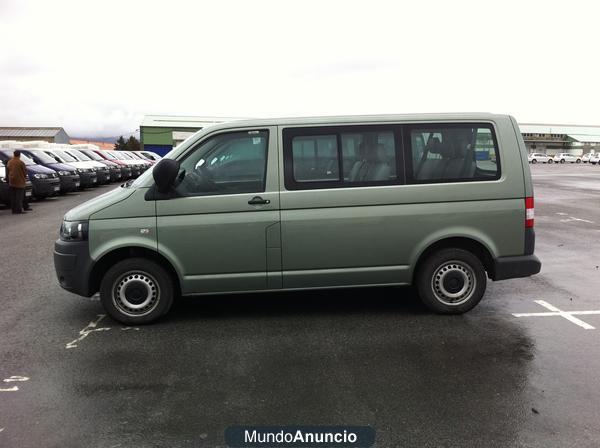 VW TRANSPORTER NUEVO MODELO 2.0 TDI CV 105 KOMBI 9 PLAZAS, AÑO enero DEL 2011, KM DESDE 9.000  KLIMATRONIC  ,E/E,C/C-MAN