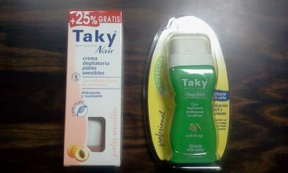 LIQUIDACIONES DE  CREMA DEPILATORIA TAKY  80.000 UNIDADES