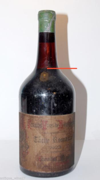 Vino tâche romanée 1923 - mise chevillot