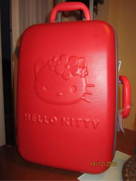 Maleta hello kitty troller rígida