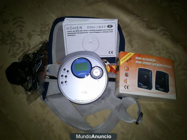 DISCMAN MP3, con altavoces