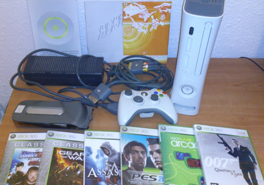 vendo xbox360 20gb + 6 juegos