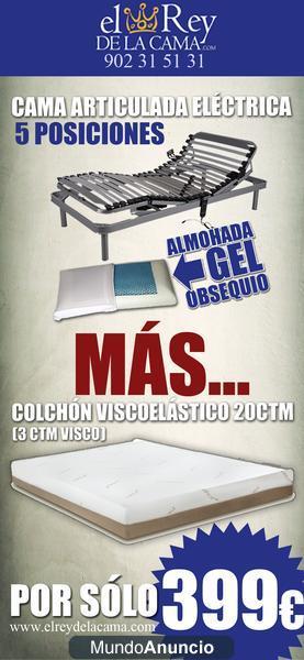 Oferta de otoño en pack cama eléctrica colchón.