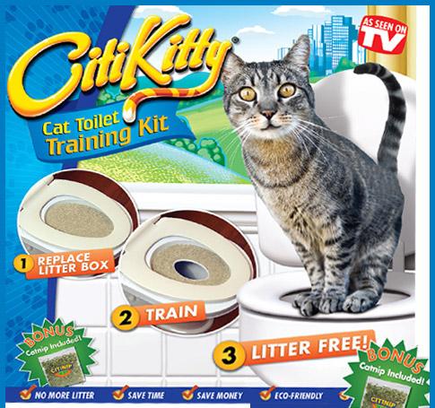 CitiKitty Enseñe Su Gato A Usar El Inodoro No Mas Arena ni olores Novedad