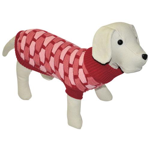 Jersey para perros de punto unisex rojo