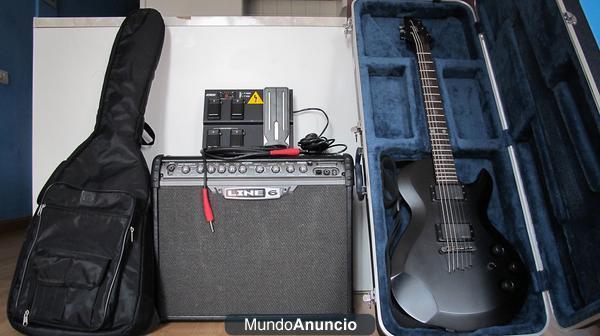 PACK GUITARRA, AMPLIFICADOR, PEDALERA Y ESTUCHE.