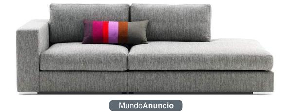 Vendo sofá de diseño 3 plazas BoConcept con módulo de descanso