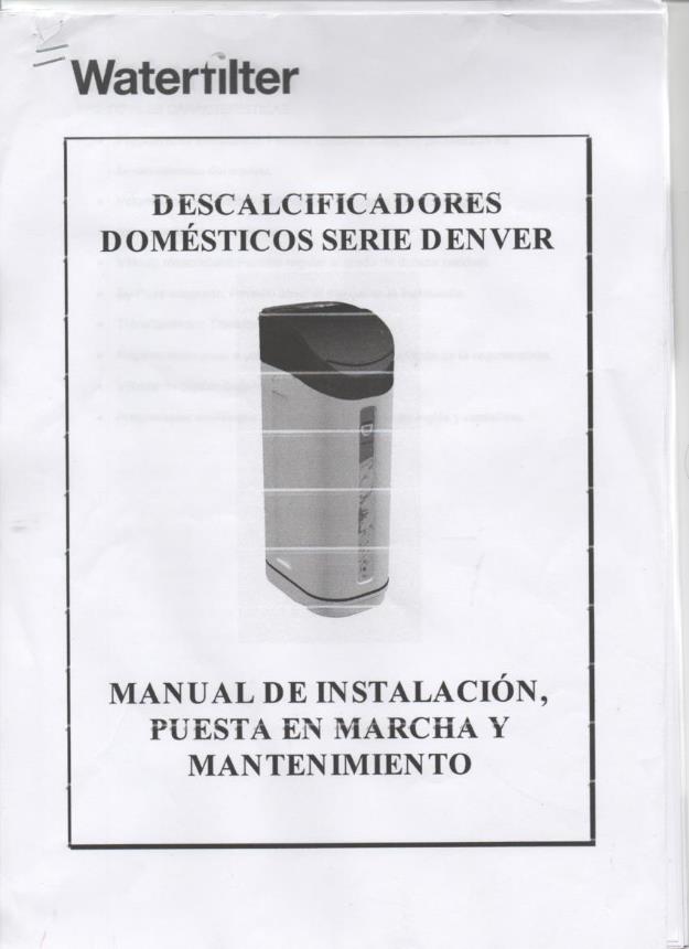 descalcificador seminuevo sin uso para casa