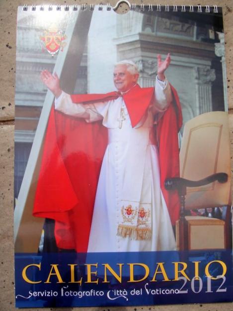 Calendario oficial Vaticano 2012, Su Santidad Benedicto XVI.