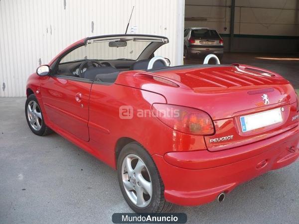 Peugeot 206 cc rojo - 2007 - 1.6 110 cv - Gasolina