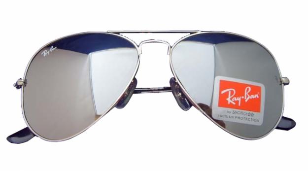 Gafas de sol ray ban 3025 montura plata y cristales efecto espejo