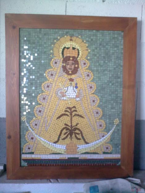 CUADRO EN MOSAICO DE LA VIRGEN DEL ROCIO