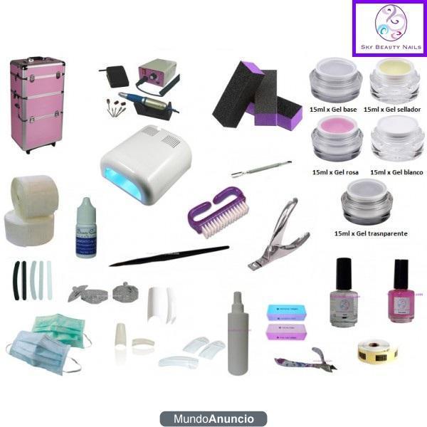 VENTA DE KIT DE UÑAS GEL Y ACRÍLICO ECONÓMICO NUEVO. TORNO LÁMPARA UÑAS GEL. PRODUCTOS UÑAS DECORACIÓN ECONÓMICOS. PRODU