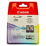 Pack cartucho negro + color Canon pg-510+cl511