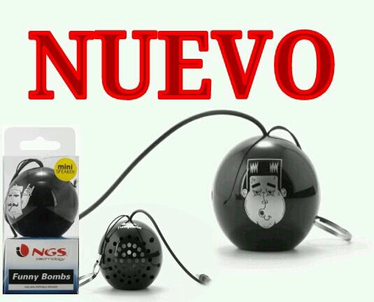 Altavoz Llaver NGS Funny Bombs, para MP2, PC, Movil, Tablet,...