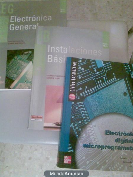 se venden libros de electronica grado medio