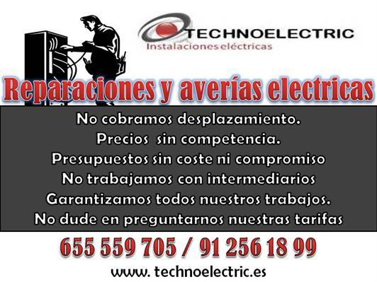 Reparaciones, averías eléctricas, apagones madrid y alrededores