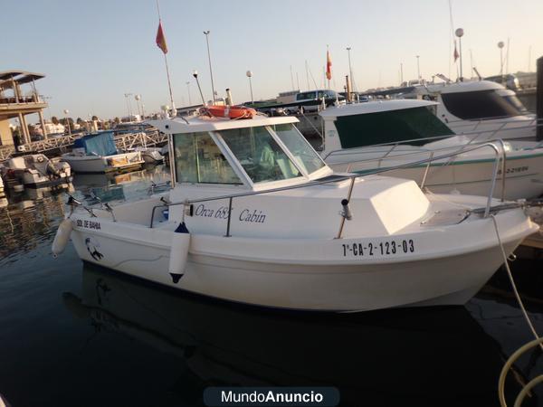 se vende barco en perfecto estado orca 685 gabin en pto dptvo de rota