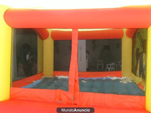 Gran Castillo hinchable Super Payaso 18 m2 con rampa tobogán