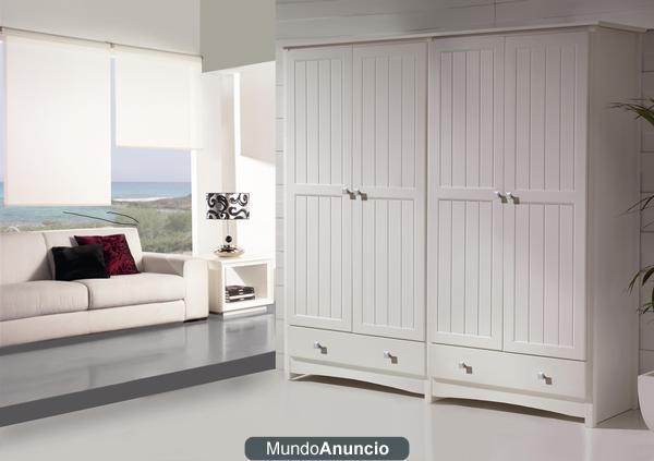 ARMARIO DE 4 `PUERTAS EN BLANCO COMPLETAMENTE NUEVA