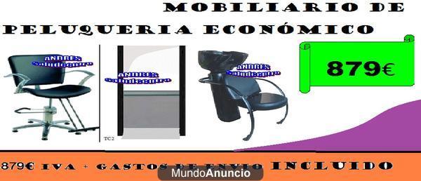 mobiliario de peluqueria supereconomico nuevo