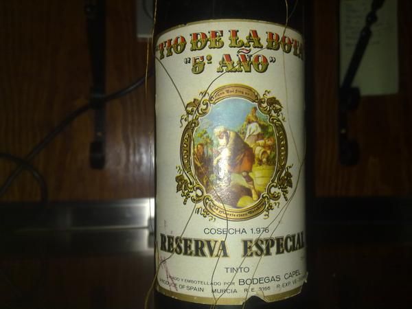 Vino tinto reserva 1976