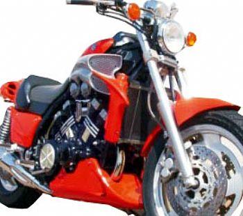 Moldura Radiador Pontuda Moto  Yamaha VMAX