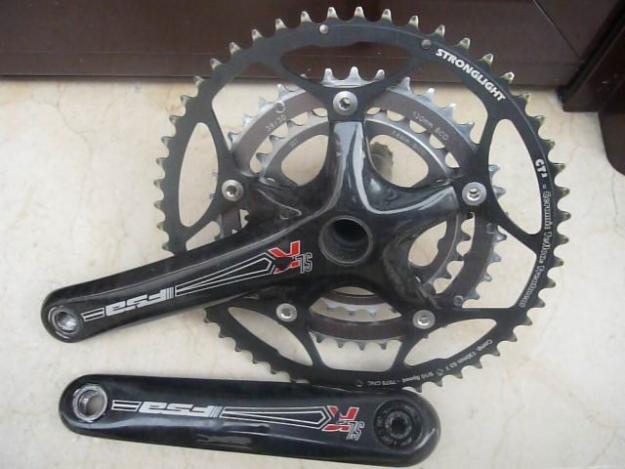 vendo grupo dura ace 10v triple bielas fsa slk carbono (como nuevo)