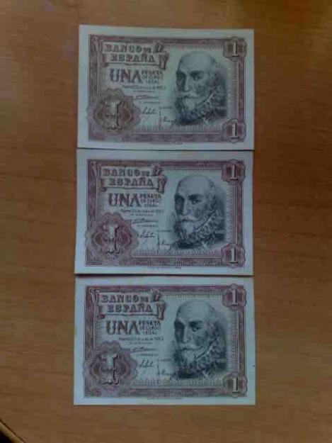 BILLETES DE 1 PESETA DEL 1953