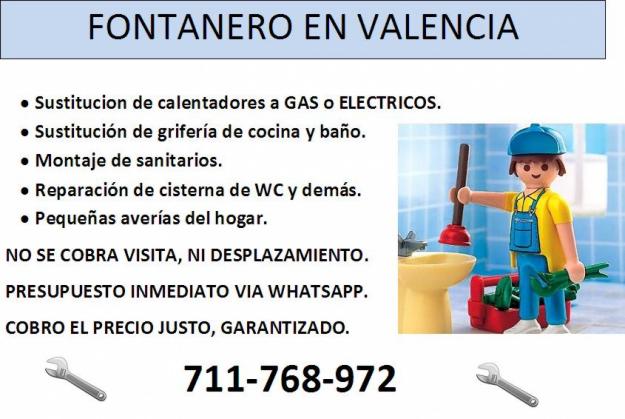 Fontanero en Valencia Economico.