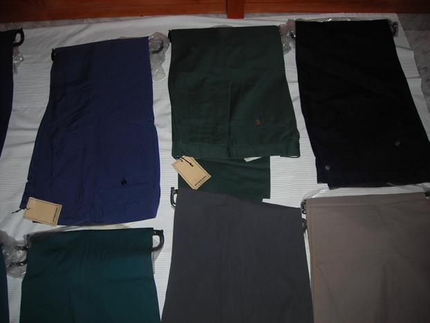 stocks de pantalone de vestir y bermudas de caballero