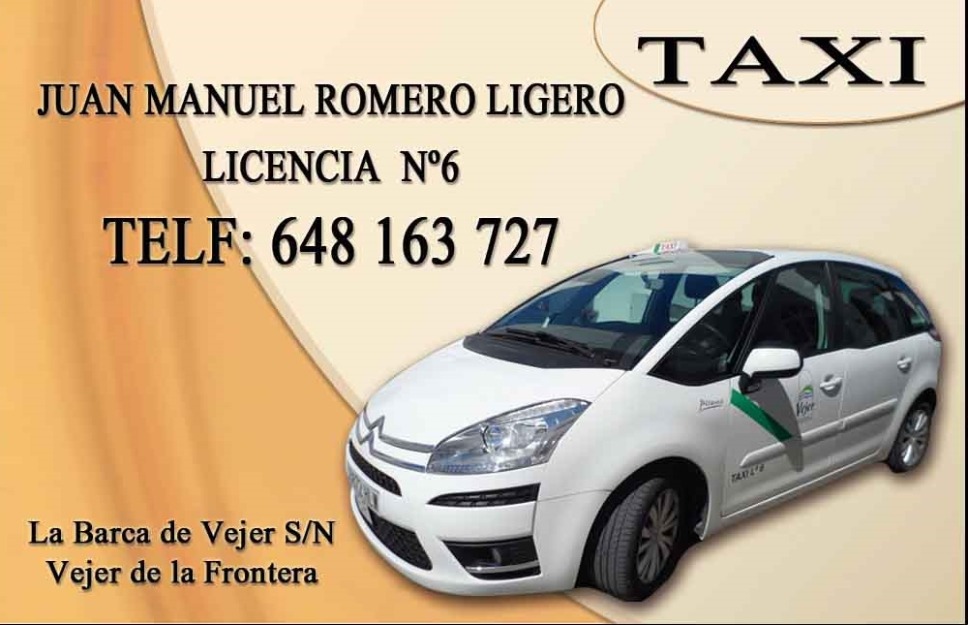 Taxi vejer juanma tlf 648163727