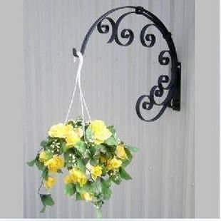 Europea de flores de hierro canasta de flores canasta de gancho rack cortinas de hierro de pared