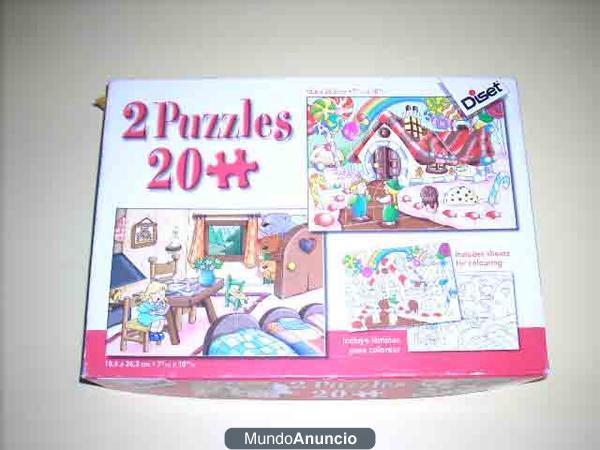 2 PUZZLES 20 PIEZAS DISET