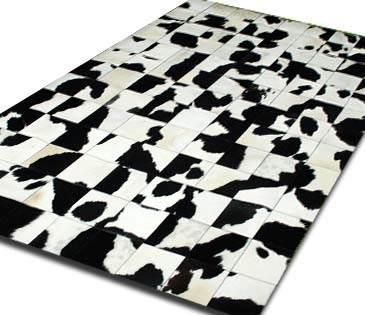 Alfombra Patchwork De Cuero piel De Vaca Con Pelo. Fabricantes!!