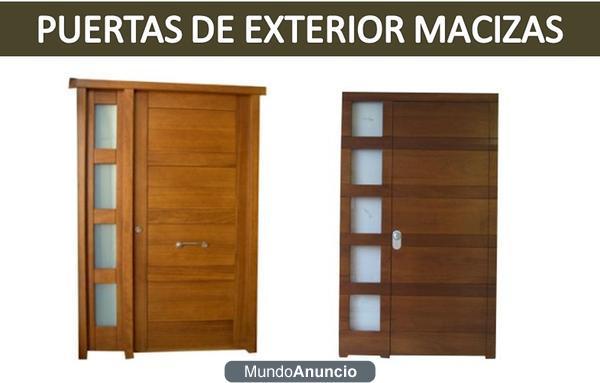 PUERTAS DE EXTERIOR EN MADERA MACIZA