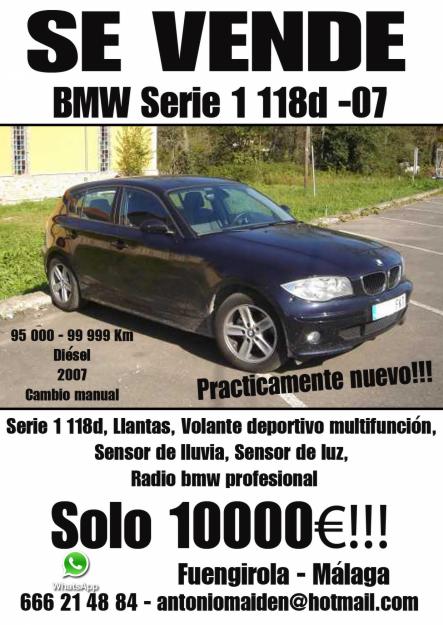 Se vende bmw  1 118d - 07