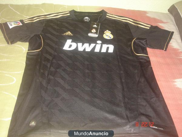 Camiseta NEGRA REAL MADRID 11/12 7#Ronaldo, talla L