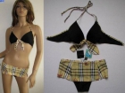 Super Sexy Tan monograma bur-ber-ry-como Bikini Medio NUEVO - mejor precio | unprecio.es