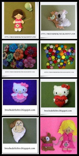 TIENDA VIRTUAL BROCHE DE FIELTRO: FIELTRO, CREMALLERA, TELA...