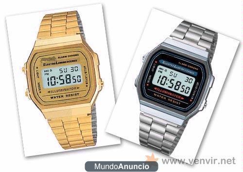 VENDO RELOJES CASIO COLOR ORO Y COLOR PLATA