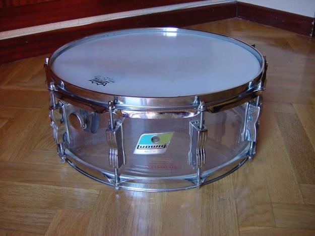 CAJA LUDWIG VISTALITE CLEAR - PIEZA DE COLECCIONISTA AÑOS 80'