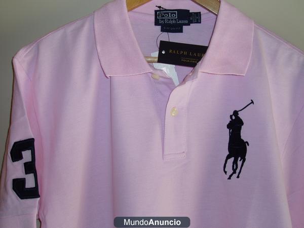 Polo POLO RALPH LAUREN rosa, talla XL, nuevo