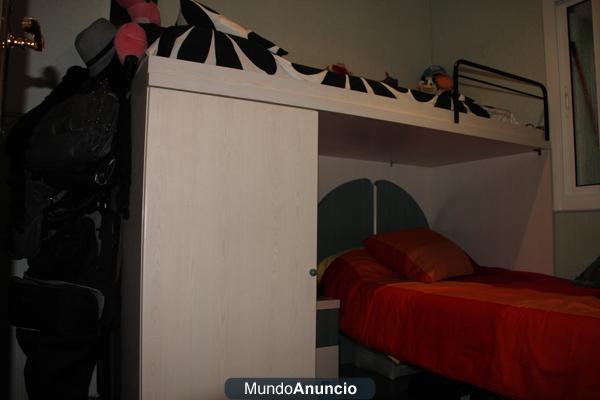 MUEBLE-HABITACIÓN  SEMINUEVO PARA 2 CAMAS