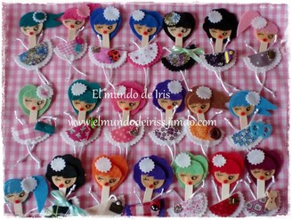 broches de muñecas de fieltro OFERTA 2€