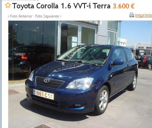 Venta Toyota Corolla Vti 1.6