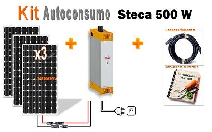 Kit solar fotovoltaico autoconsumo 500w, conectado a red